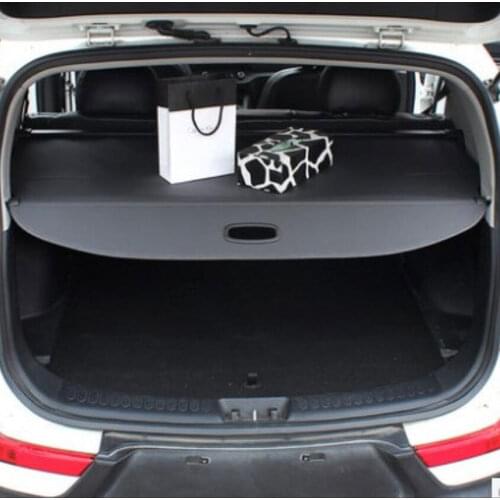 BBQ@FUKA Black High Quality Rear Trunk Cargo Privacy Cover Interior Accessories For Kia Sportage 2016-2017