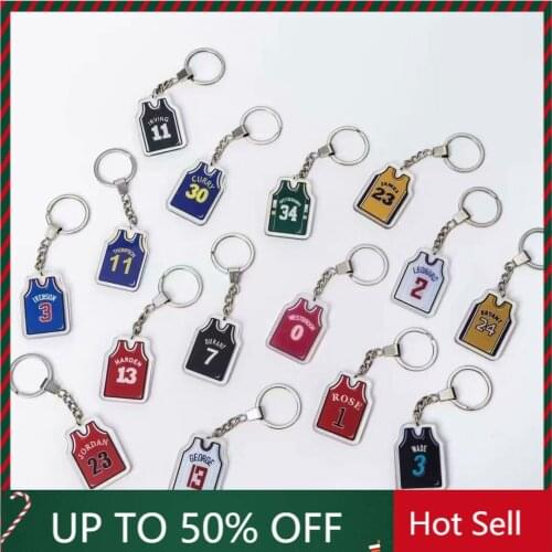 2021 New Hot Sell Keychain Jersey Couple Pendant In Basketball Superstar Keychain Star Pendant Genshin Impact Anime Keychain