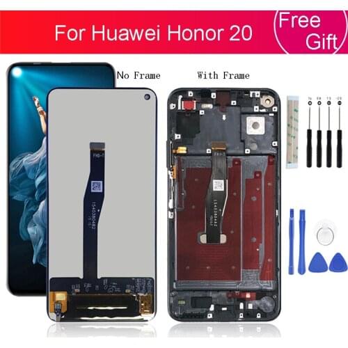 For Huawei Honor 20 lcd digitizer Touch Screen Digitizer Assembly with frame for honor 20 display replacement repair parts 6.26"