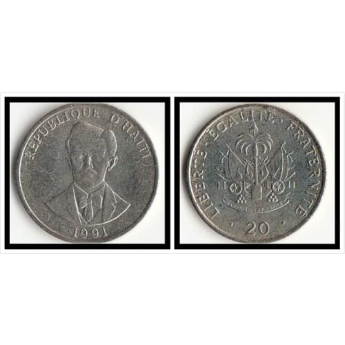 Haiti 20 Centimes America Coins Decor New Original Coin UNC Commemorative Edition 100% Real