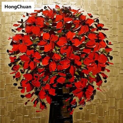 Red tree scenery diamond painting crossstitch needleworkhome decoration mural 5D DIY square/roundmosaic diamond embroidery gift
