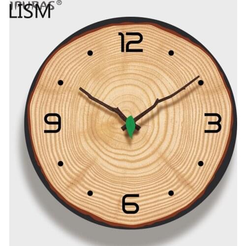 Round Wall Clock Quartz Silent Modern Design Nordic Wall Clock for Girls Cartoon Wall Clock Decor White Wall Digital Clock