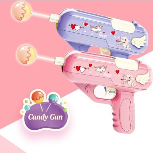 Hot Selling Candy Gun Popular Sweet Lollipop Toys Creative Small Gift Toy Lollipop Surprise Gift for Child Girlfriend Boyfriend