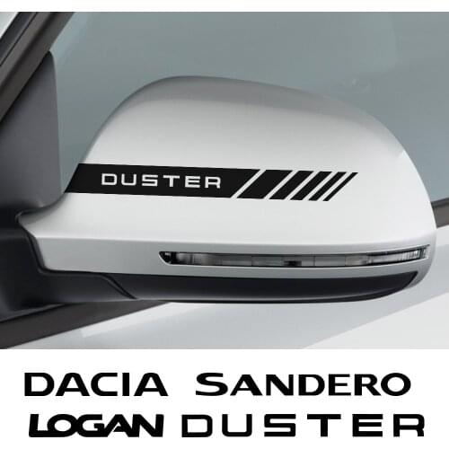 Car Rearview Mirror Stickers For Dacia Duster1.0 Tce Logan Sandero R4 Styling Decor Exterior Tuning Accessories Vinyl Film Decal
