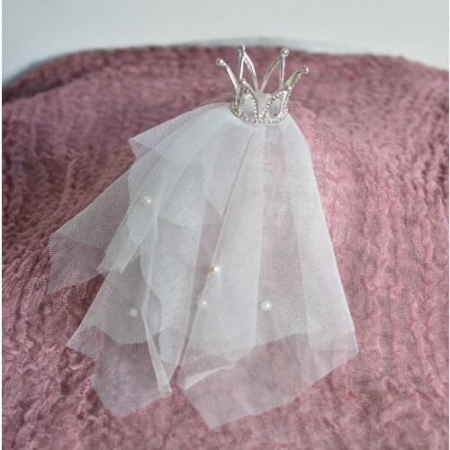 New baby crown veil original handmade design and production of newborn photography props studio photo