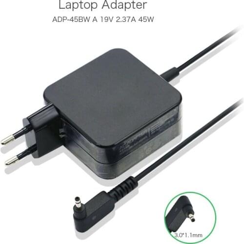 Original Genuine 19V 2.37A 45W 3.0*1.1mm AC Adapter For Asus Chromebook C200M C200MA UX21A UX31A Tablet EU Plug