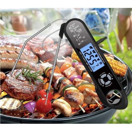 Food Thermometer Kitchen Thermometer Digital Thermometer Meat Thermometer BBQ Waterproof Cooking Tools Dual Probe Design