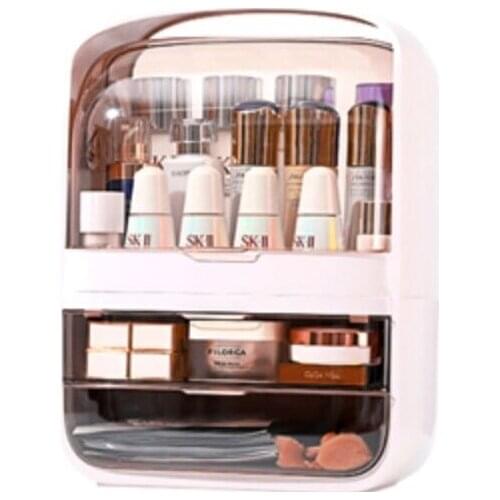 Plastic Makeup Organizer Cosmetic Drawer Makeup Storage Box Brush Container Nail Holder Desktop Sundry Storage Case