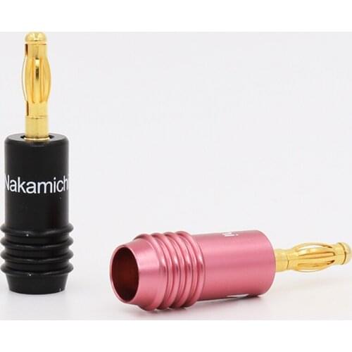 Nakamichi Excellent Gold Plated Audio Banana Speaker Plug Connector 8pcs/Lot