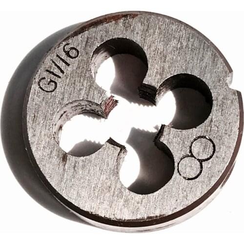 Free shipping of 1PCS BSP Die G1/16-28 pipe threading Dies threading Tools Lathe Model Engineer Thread Maker for water pipe