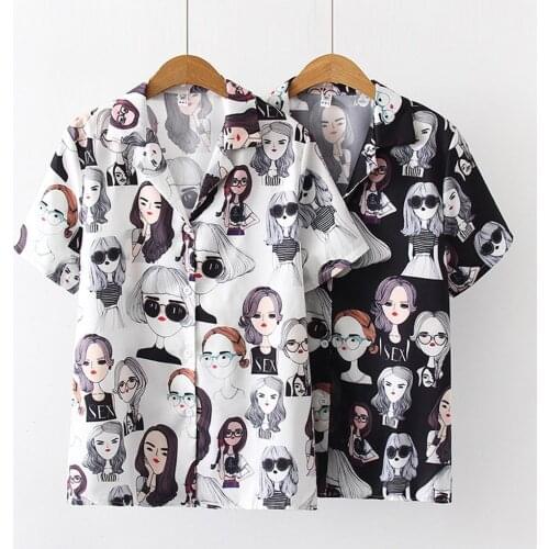 Блузки с принтом SAGACE China At AliExpress