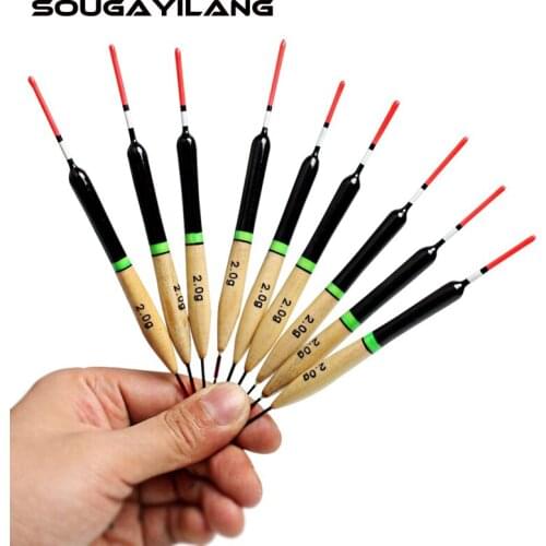 Sougayilang 10pcs/set High Quality Fishing Floats Long Tail Fishing Bobber Buoy Carp Float Fishing Tackle Fishing Float