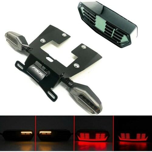 LED License Plate Holder Tail Light Turn Signals For HONDA MSX125 Grom MSX 125 SF 2016-2019