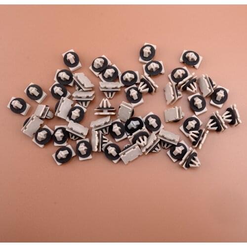 50Pcs Car Rocker Panel Moulding Clip Exterior Fastener 68172491AA Fit for Jeep Grand Cherokee WK2 Chevrolet Traverse Dorman