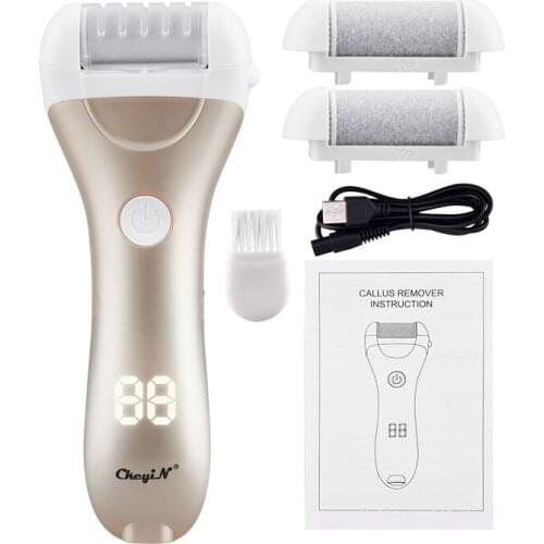 Waterproof Electric Callus Remover Powerful Electric Foot File Cordless Feet Grinding Roller Rechargeable Heel Dead Skin Peeling