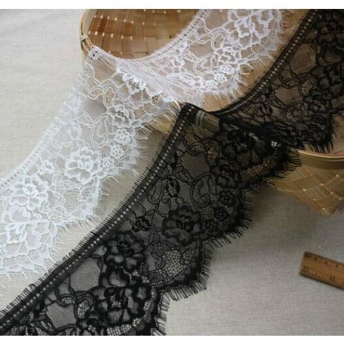 11cm wide High-grade Skin Soft flowers Small bone Line Single Eyelash lace Clothing Accessories