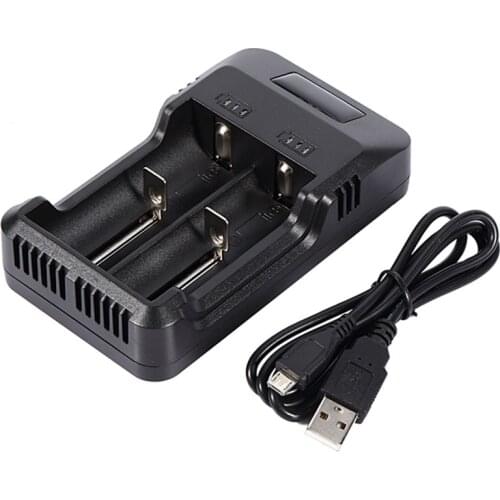 New Arrival 3.7V 16340 26650 18650 Charger Li-ion Battery Dual Slot Line Charge LED batteries Charger For 1.2V AA AAA Battery