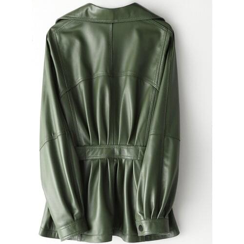 Womens Jacket Korean 2020 Real Sheepskin Coat Ladies Geniuin Leather Jackets Autumn HQ12-CJX12026A KJ4651