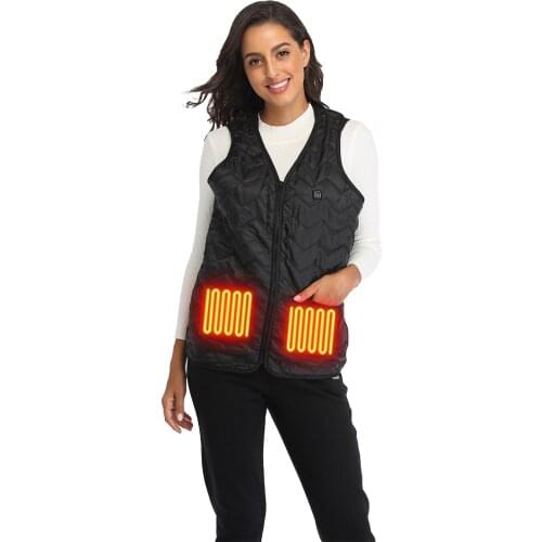 GULE GULE Heated Vest, USB Charging Lightweight Heating Vest for Men Women Body Warmer for Outdoor Skiing