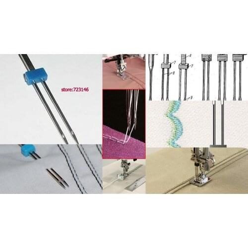 63pcs HA x 1,130/705H,15x1 Needles Size #9 #11 #12 #14 #16 #18 & Double Needle 2.0/90-3.0/90-4 for singer brother bernina pfaff