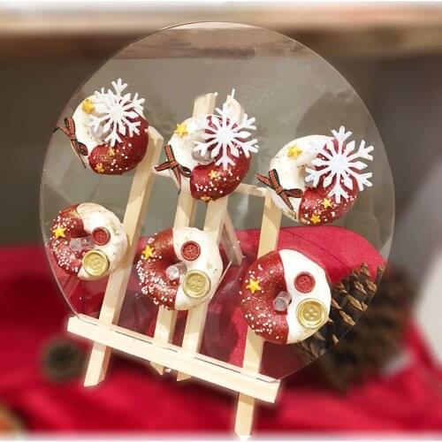 Acrylic Donuts Display Stands for Wedding Birthday Party Tableware Dessert Doughnut Holder Baking Cupcake Cake Plates for Donut