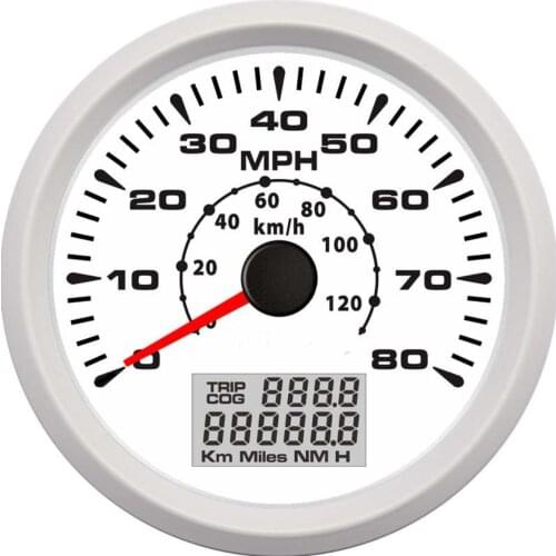 Car Motorcycle Boat GPS Speedometer Odometer 0-80MPH 0-120KM/H ATV UTV with for Car Motorcycle Boat truck tractor Van train RV