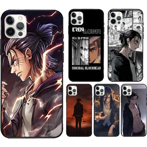 Eren Yeager Attack on Titan Case For iPhone 12 Pro Max 11 Pro Max X XR XS MAX SE 2020 6S 7 8 Plus 12 Mini Back Cover