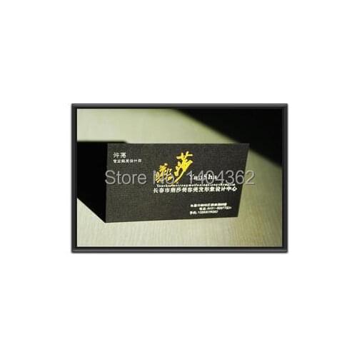 Black gold foil business cards Custom gold stamping business card printing