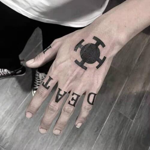 Black Hands Temporary Tattoo Stickers for Men Women Waterproof Tatuajes Temporales Decals Arm Body Art Fake Tatoos Cool Tattos