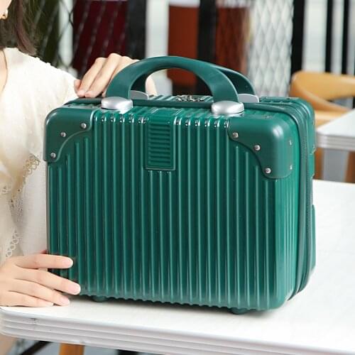 Classic fashion Holiday suitcase women small suitcase female 14 inch cosmetic bag mini portable 16 inch hard shell handbag