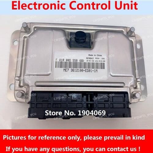 Engine Computer Board F01R00D558 3612100-EG01-1M F01RB0D558 M7.9.7 ECU Electronic Control Unit 0261208186 For Wulingzhiguang Car