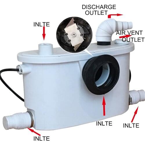 110V American type Macerator pump use behind on toilet