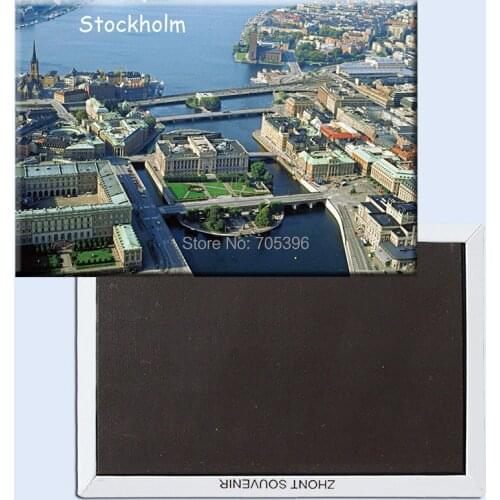 Refrigerator Magnets 78*54mm,stockholm-sweden Travel Rigid Fridge Magnets 20833