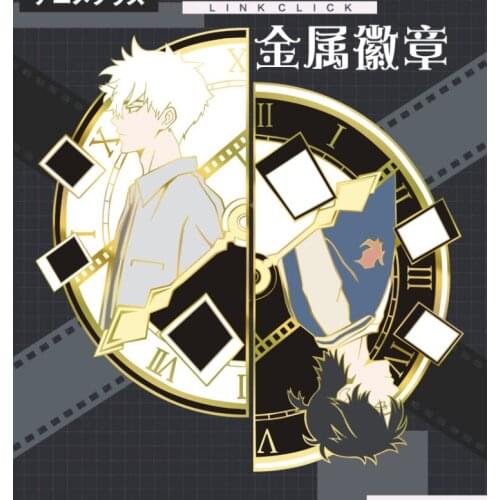 Link Click Shiguang Daili Ren Cheng Xiaoshi Lu Guang Metal Badge Brooch Pin