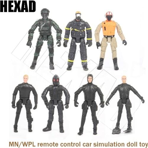 MN / WPL Action Figure Scale Garage Driver Doll For RC Car Simulation Decoration Accessories Doll Toy
