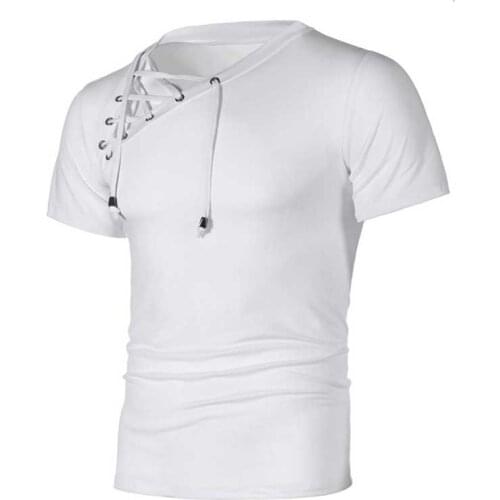 Fashion sideband men t-shirt solid solor new summer short sleeve t shirts hip hop tops tees slim fit camisetas hombre MY066