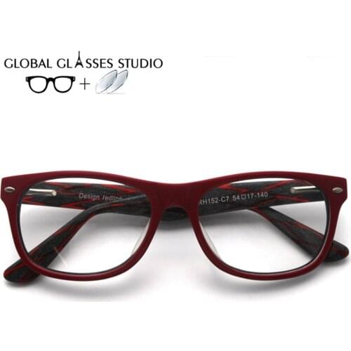 New Fashion Elegant Glasses Frames Acetate Men Women Eyewear Prscription Reading Myopia 1.56 Index