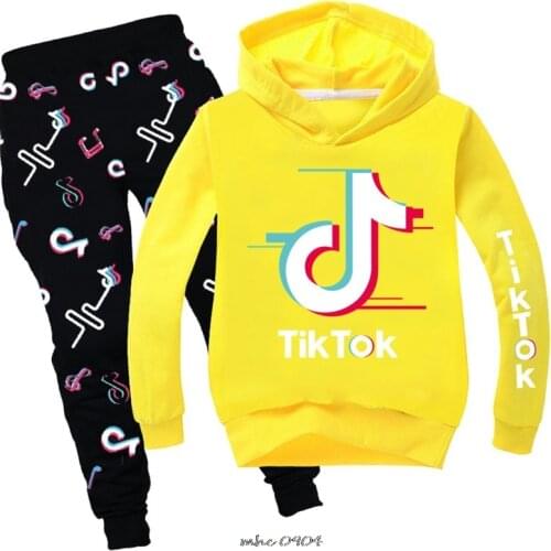 Birthday gift For Girls Thanksgiving Gifts For Children Cartoon Boy Tik Tok Toddler Girls Clothing Sets Korean Boy Clothes