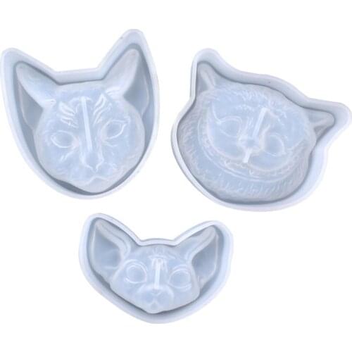 DIY Crafts Jewelry Ornaments Casting Tool Crystal Epoxy Resin Mold Animal Head Decorations Silicone Mould