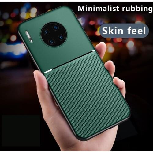 Luxury Silicone Car Magnetic Holder Phone Case For Huawei Mate 30 20 10 P30 P20 P10 Lite Pro Nova Y9 Ultra-thin Protection Cover