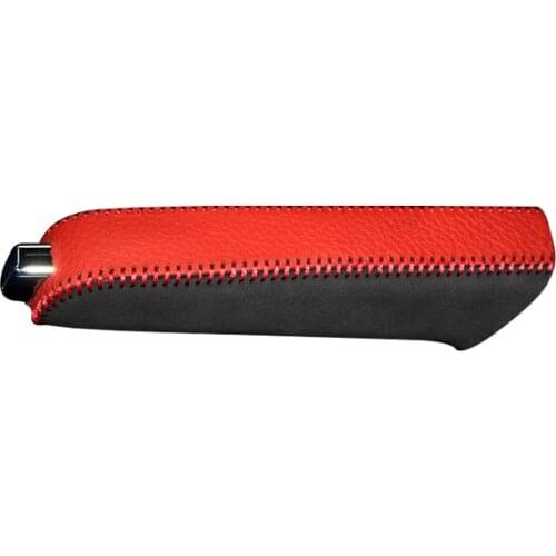 Genuine Leather Handbrake Grips for Hyundai Elantra Natural leather cover on the handbrake car accessories interior