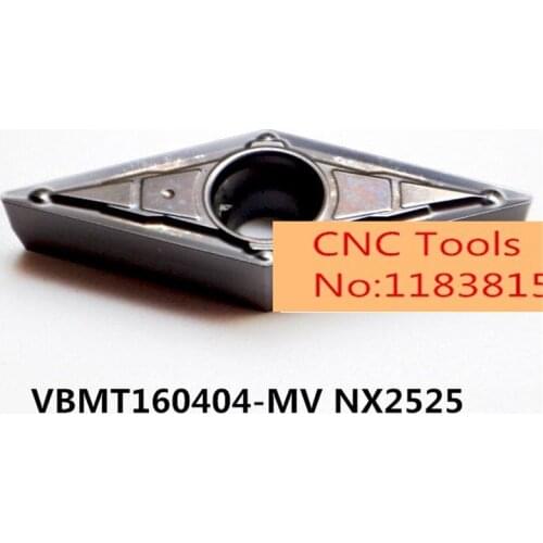 VBMT160404-MV NX2525 VBMT160408 MV NX2525 100% original carbide inserts for lathe turning tool holder machine SVJBR VBMT1604