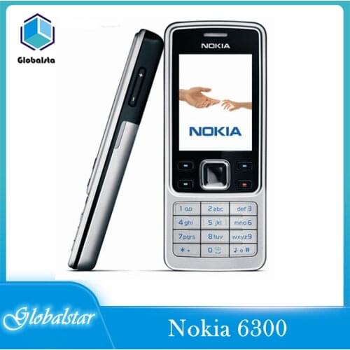 Nokia 6300 Refurbished-Original Unlocked Mobile Phone Unlocked 6300 FM MP3 Bluetooth phone with English/Russia/arabic keyboard