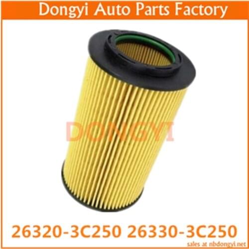 High quality oil filter for 26320-3C250 263203C250