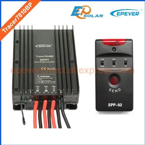 Solar power charger bank controller Tracer7810BP EPEVER 30A regulator Free Shipping SPP-02 for lithium battery setting