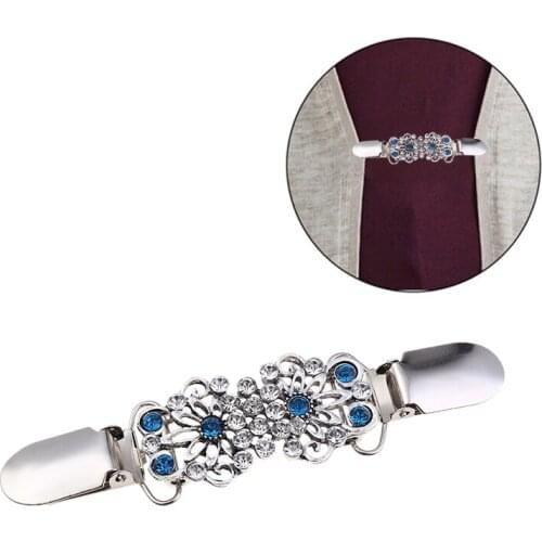 Women Cardigan Sweater Blouse Shawl Clips Brooch Shirt Collar Duck Clip Clasps