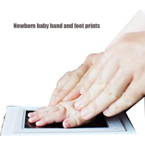 1pc Cute Safe Non-toxic Baby Inkless Footprint Handprint Decoration Gift Hand for Newborn Prints Foot months