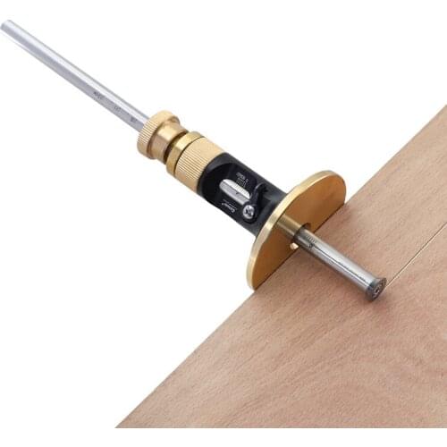 2 In 1 Wheel Woodworking Marking Gauge Aluminum Alloy Adjustable Marking Tool Depth Measurable Gauge Line Drawing Tools Hot Sale