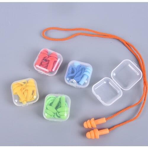 2021 1box-packed comfort earplugs noise reduction silicone Soft Ear Plugs Swimming Silicone Earplugs Protective for sleep