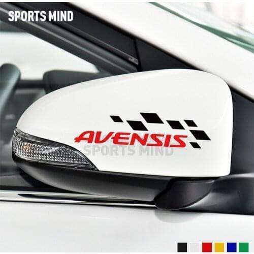 3 Pairs SPORTS MIND Vinyl Car Styling For Toyota Avensis T25 T27 Exterior Accessories Rear view Mirror Car Sticker Decal